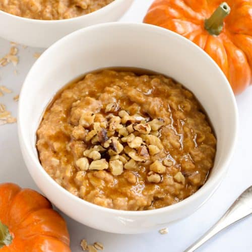 Pumpkin Spice Oatmeal (Instant Pot, stovetop or microwave) - A Pinch of  Healthy