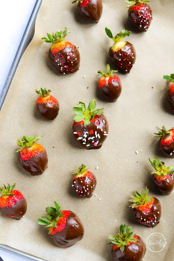 Dark Chocolate Covered Strawberries A Pinch of Healthy