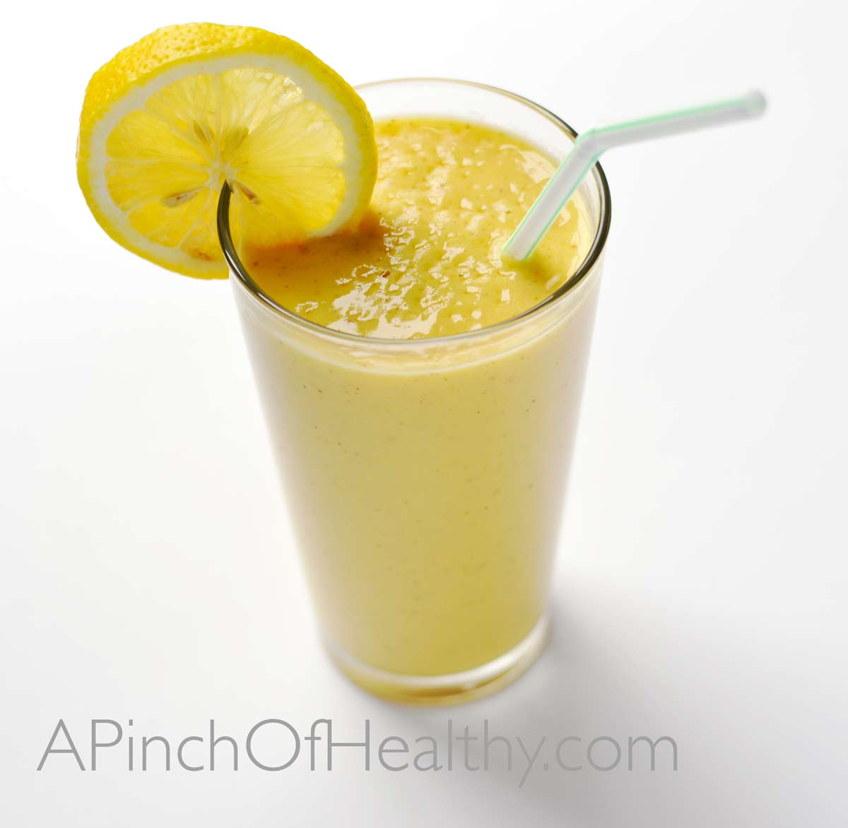 Ginger Citrus Pear Smoothie| APinchOfHealthy.com