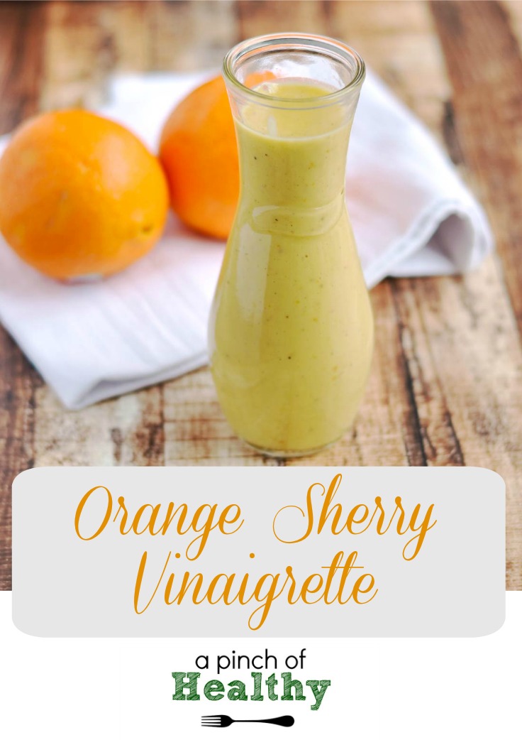 Orange Sherry Vinaigrette| APinchOfHealthy.com