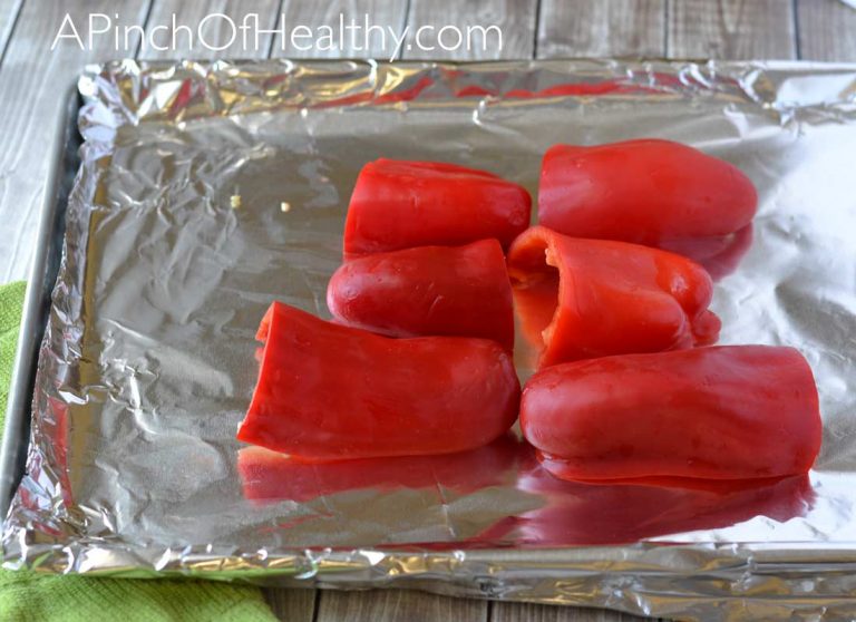 How to Roast Red Peppers - A Pinch of Healthy