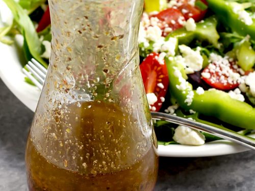 Greek Red Wine Vinaigrette Made From Scratch A Pinch Of Healthy