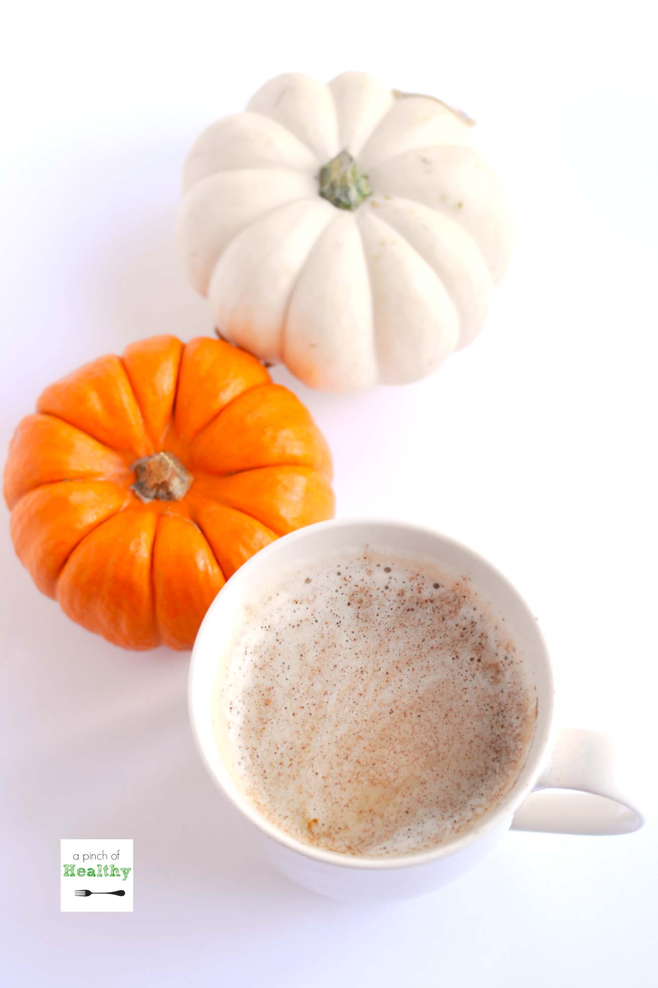 Pumpkin Spice Latte - make your own with all natural ingredients. No espresso machine needed! | APinchOfHealthy.com