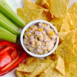 Corn Queso Dip - a yummy appetizer that everyone loves | APinchOfHealthy.com