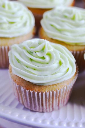 Key Lime Cupcakes {YOLO Recipe} | APinchOfHealthy.com