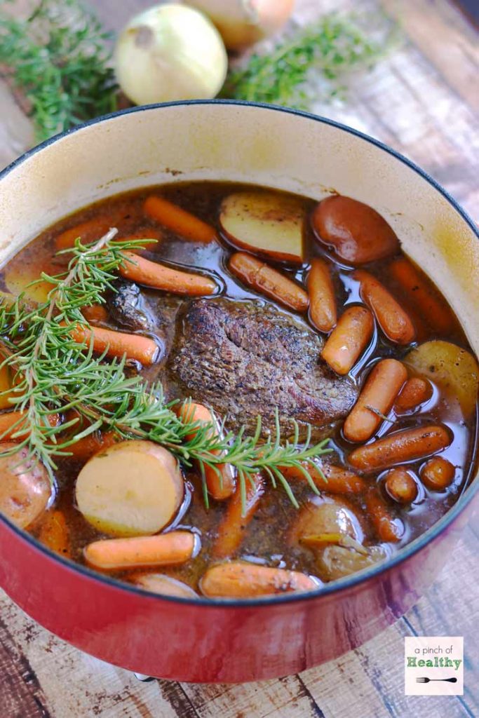 Classic Pot Roast - the best comfort food ever! | APinchOfHealthy.com