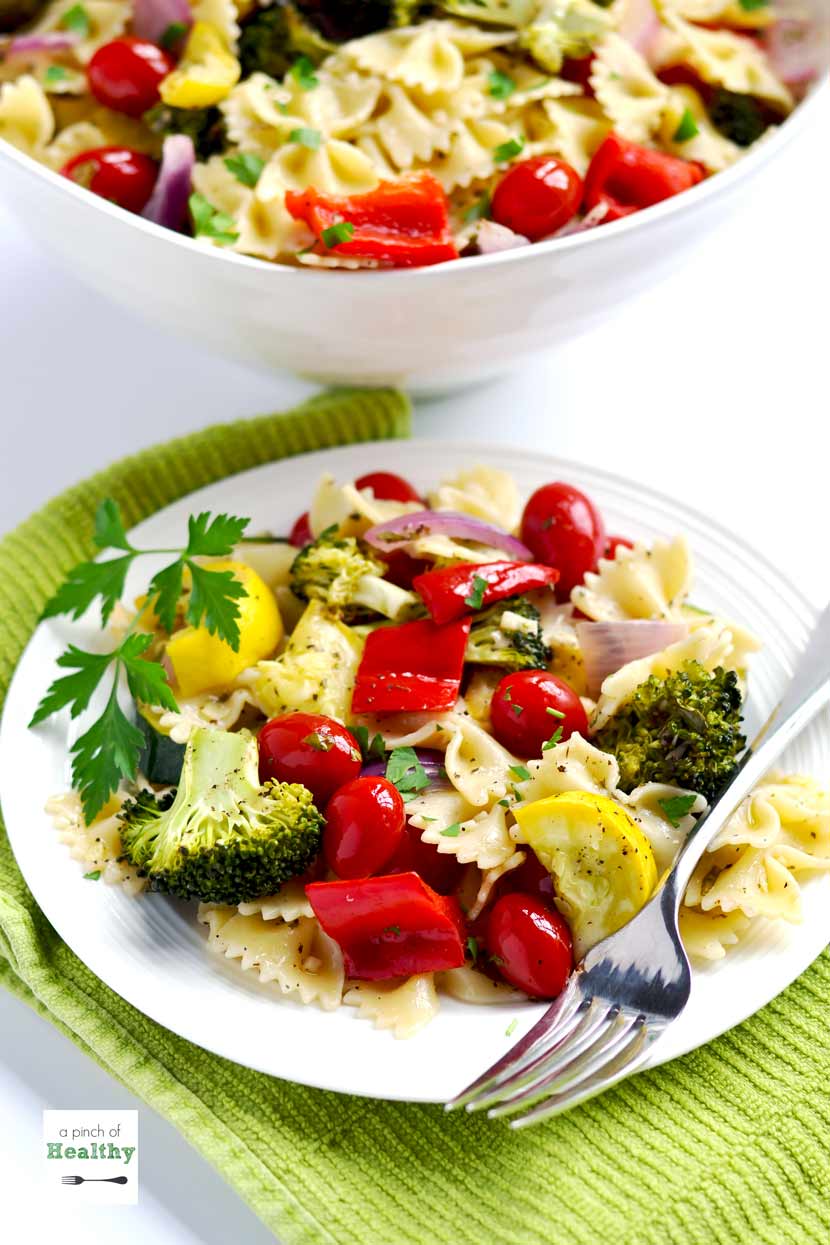 Italian Pasta Salad | A Pinch of Heathy
