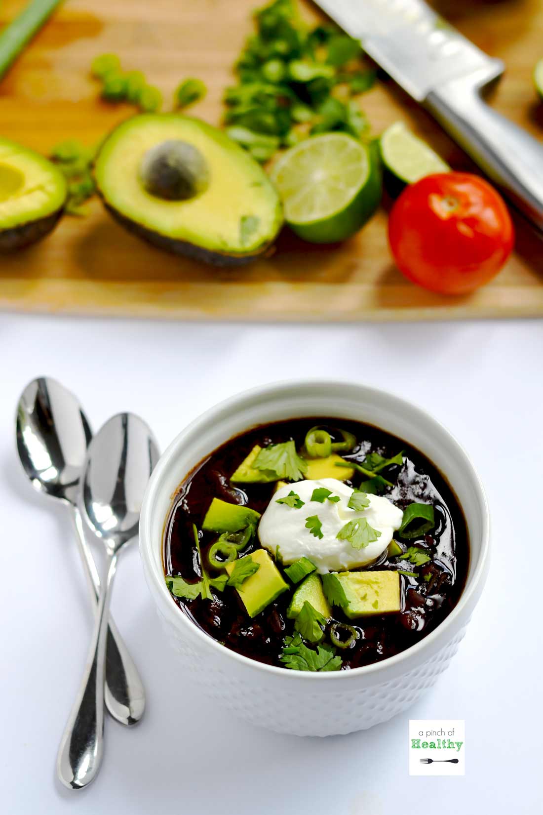 Slow Cooker Black Bean Soup A Pinch of Healthy