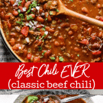 best chili recipe ever - classic beef chili