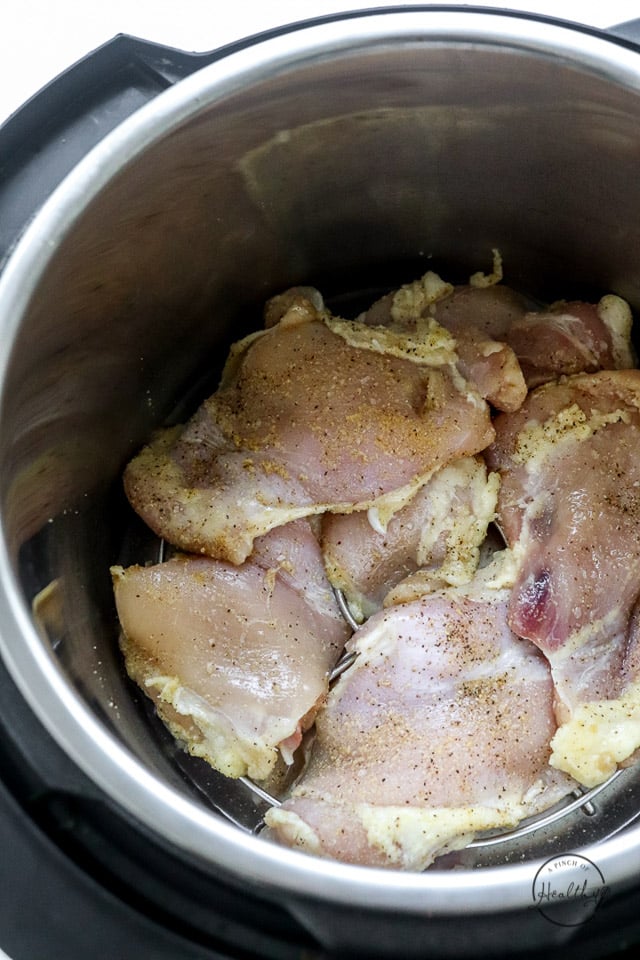 raw chicken thighs in Instant Pot