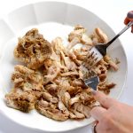 This is the easiest, no-fail way to make shredded chicken in your Instant Pot. And you can use it in so many different recipes! | APinchOfHealthy.com