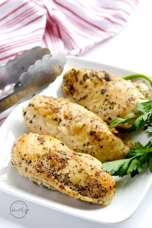 This is my tried and true method for making Instant Pot chicken breasts that are tender, juicy and delicious! | APinchOfHealthy.com