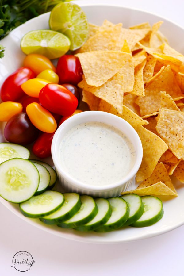 Cilantro Lime Ranch Dressing (Made from Scratch) A Pinch of Healthy