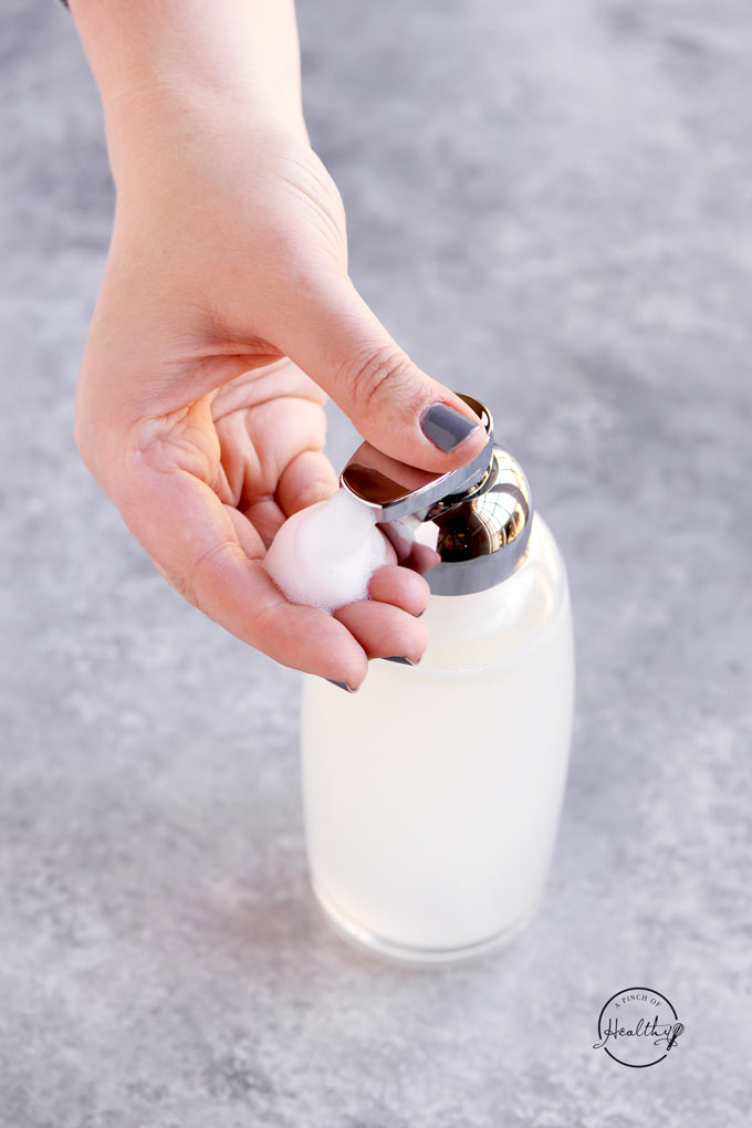 DIY foaming hand soap