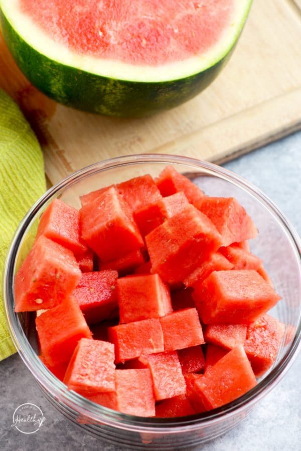 How to Cut Watermelon (cubes, spears) A Pinch of Healthy