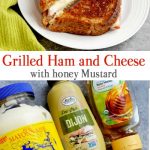 Grilled ham and cheese with honey mustard