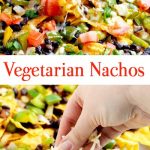 Vegetarian nachos with cabot cheese