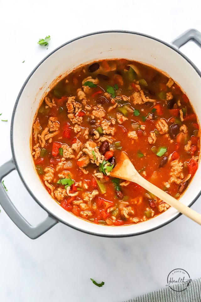 Healthy Turkey Chili Recipe A Pinch of Healthy