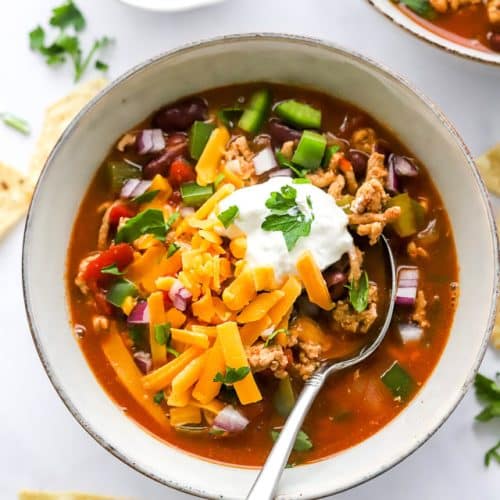Healthy Turkey Chili Recipe A Pinch of Healthy