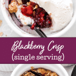 Blackberry Crisp (single servings)