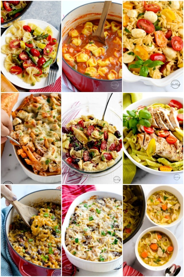 Best Pasta Recipes (main dishes, soups and salads) - A Pinch of Healthy