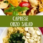Caprese Orzo Salad