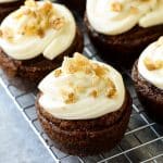 carrot cake cupcakes closeup