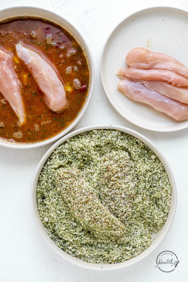 dredging chicken tenders