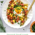 Irish Corned Beef Hash with eggs