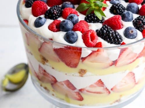 mixed berry trifle