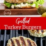 BEST Grilled turkey burgers