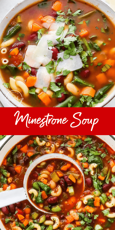 Minestrone Soup (vegetarian/ vegan friendly) - A Pinch of Healthy