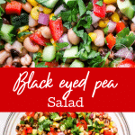 Black eyed pea salad