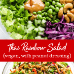 Thai Salad with peanut dressing