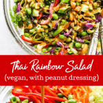 Thai Salad with peanut dressing