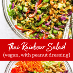 Thai Salad with peanut dressing