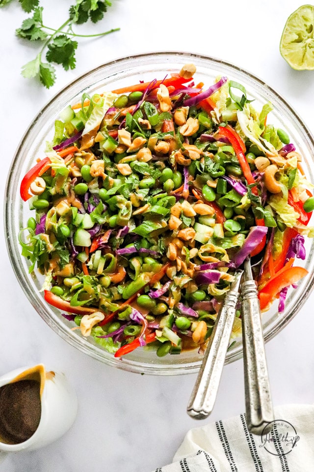 Thai Salad with peanut dressing