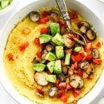 breakfast bowl recipe with grits and veggies