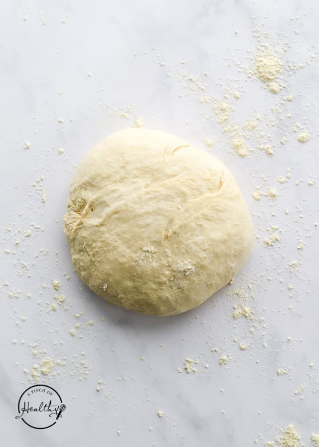 formed dough after kneading