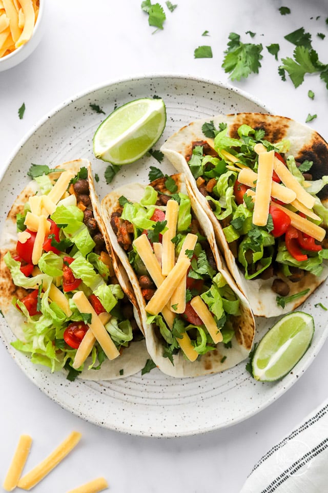 Black Bean Tacos - A Pinch of Healthy