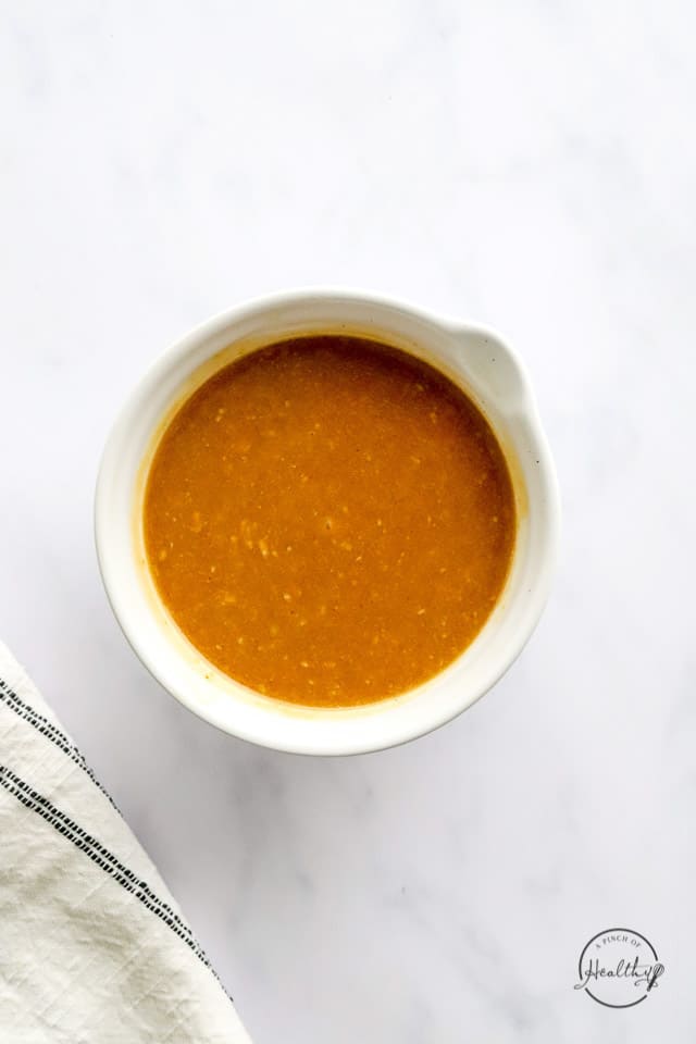 Asian sauce in a bowl