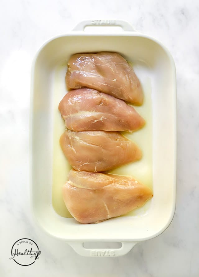 raw meat in a pan