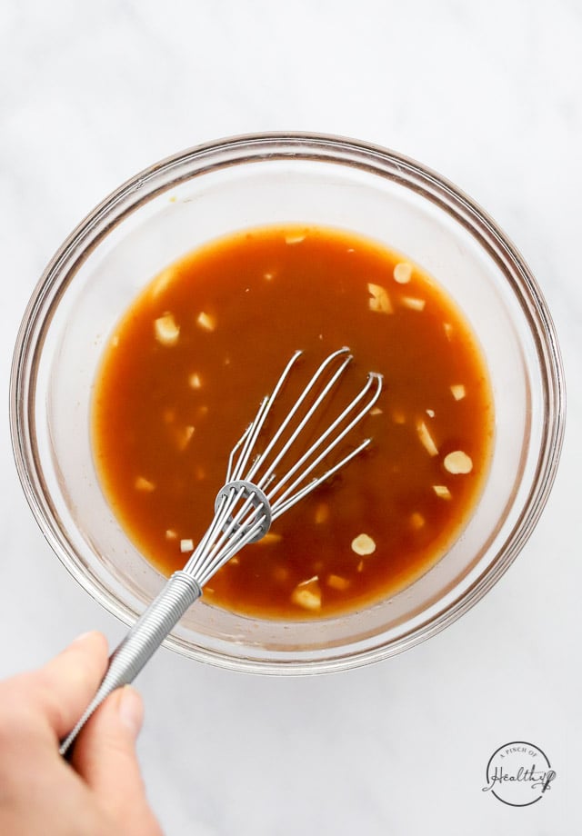 Mixing up the sweet and sour sauce-2