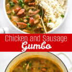 Chicken and sausage gumbo