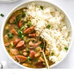 Chicken and sausage gumbo