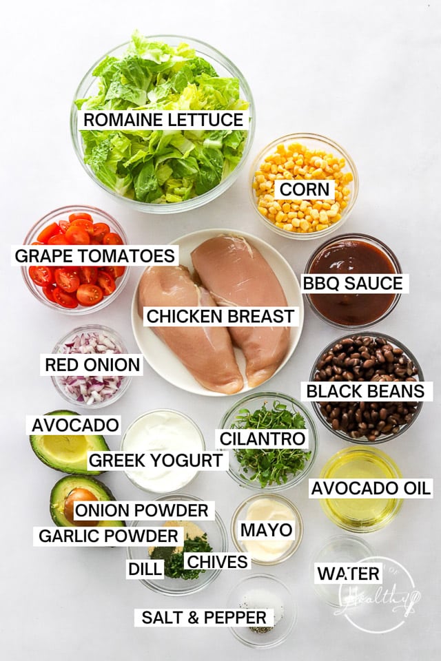 BBQ Chicken Salad - A Pinch of Healthy