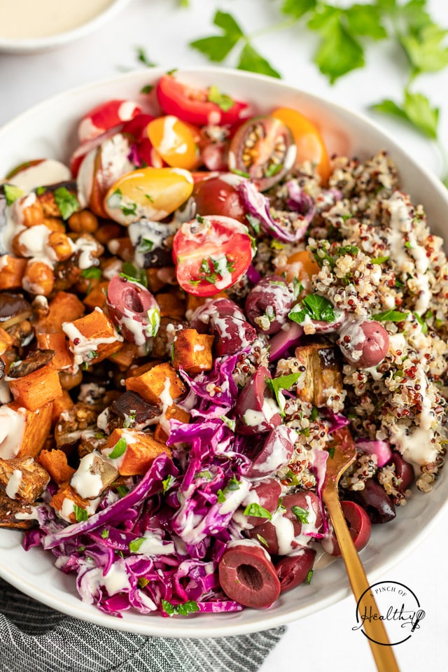 closeup of Mediterranean bowl